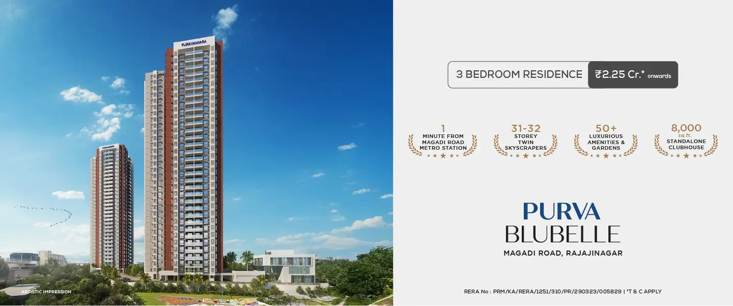 3 BHK apartments in Magadi Road